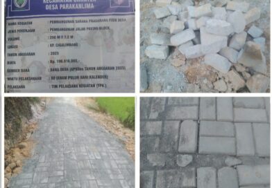 Proyek Paving Block di Desa Parakan Lima Diduga Asal Jadi
